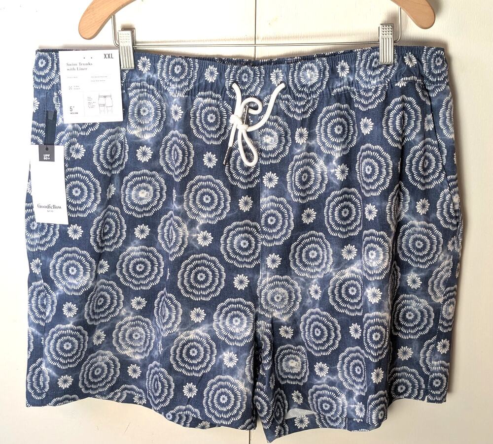 Goodfellow Blue Distressed Swim Shorts XXL
